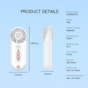 <span class=keywords><strong>2025</strong></span> Mô Hình Mới Xách Tay Mini Cầm Tay <span class=keywords><strong>Fan</strong></span> Cho Văn Phòng Ngoài Trời Cắm Trại Du Lịch Với Nguồn Điện Tùy Chọn Cho Nhà Xe Khách Sạn Sử Dụng - Product Image 6