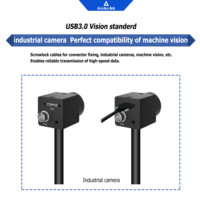 Kabel Kamera Industri 1M USB 3.0 ke Micro B dengan Sekrup Pengunci