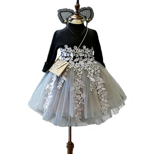 Nuevo Vestido Moderno de Punto para Niñas, Estilo Indio, para Otoño, para Niñas Pequeñas - Product Image 1