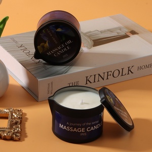 Bougie de massage aromathérapeutique en cire de soja végétale à basse température, personnalisable, de qualité supérieure, vente en gros pour salons, maisons et cadeaux - Product Image 2