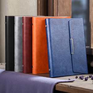 Organiseur de budget avec système à 6 anneaux, couverture en cuir PU, carnet A5/A6 en tissu pour étudiants et professionnels - Product Image 1