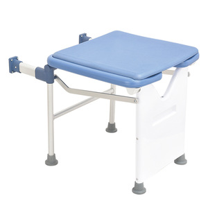 Bathroom Folding Stool Wall Mounted Shower Chair Non Slip Toilet Bench For Elderly <b>Bathing</b> <b>Support</b> - Product Image 3