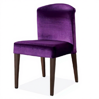 Chaise de café rembourrée en métal à dossier bas, chaise de salle à manger pour restaurant occidental QL8981
