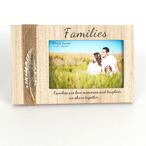 Jinn Thiết Kế Nhà Bằng Gỗ Nghệ Thuật Thủ Công Mỹ Nghệ 4*6 Vuông Khung Ảnh Với Cây Gai Dầu Dây Lông Trang Trí Nội Thất Sản Xuất Tiếp Thị Nhà Máy - Product Image 2