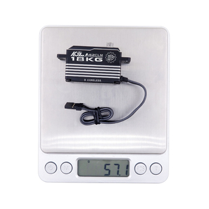 Nouveau moteur AGFRC A62CLM 57g 8.4V 18KG à couple élevé 0.074s, engrenage métallique, profil bas, programmable, numérique, 25T, sans noyau, pour voiture RC et robot - Product Image 4