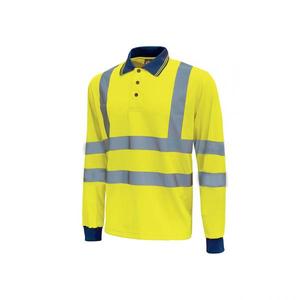 U-POWER Polo manches longues jaune fluo brillant HL199YF-4XL (multipack)-EAN 8033546444719 T-SHIRTS ET POLO DE TRAVAIL - Product Image 1