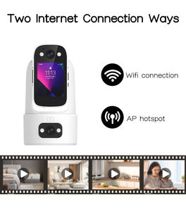 กล้องวงจรปิด <span class=keywords><strong>Yoosee</strong></span> App 4MP PTZ Wifi หน้าจอ IPS 2.8 นิ้ว มองเห็นในเวลากลางคืน รองรับการ์ดหน่วยความจำ วิดีโอคอล ตรวจจับเสียงร้องเด็ก ระบบรักษาความปลอดภัย IP สำหรับเด็ก - Product Image 3