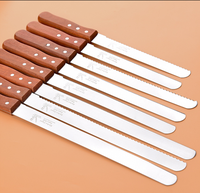 Qualité supérieure 8/10/12 pouces en acier inoxydable pain grillé couteau à trancher manche en bois ustensiles de cuisine pour outils de cuisson et gâteau