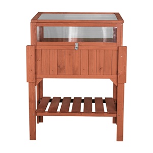 Étagère de stock sans quantité minimale de commande quantité étagère extérieure en bois plante mini serre surélevée livraison en 7 jours - Product Image 1
