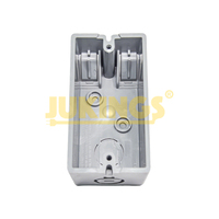 Boîtier de jonction électrique mural non métallique en PVC gris à une ouverture, 12CI, 2HR, IP54, JP034