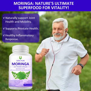 Capsules de MORINGA antioxydant vert naturel de haute qualité prend en charge l'énergie et la santé de la peau pour les adultes directement expédiés de l'usine - Product Image 3