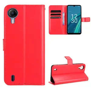 Crazy Horse Pattern PU Leather Case with Hand Strap for Cricket Debut S2 U380AC/AT&T Calypso 4 Protective Leather Case Cover