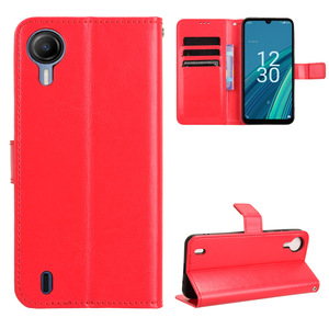 Nouvelle coque en cuir PU à motif Crazy Horse pour Cricket Debut <span class=keywords><strong>S2</strong></span> U380AC/AT&T Calypso 4, étui de protection pour téléphone portable - Product Image 1