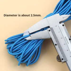 Cuerda de Saltar Redonda Moderna YUSEN de 2.5mm con Banda Elástica Colorida para Niños, Modelo Yusen M, Duradera y Delgada, Tipo Tendón de Res - Product Image 3