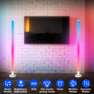 Thông minh góc tầng thường vụ tiêu chuẩn Đèn Dimmable dẫn đèn sàn USB sạc Đèn sàn - Product Image 2