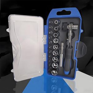 23-Piece CRV Ratchet Socket Wrench <b>Tool</b> <b>Set</b> <b>Hand</b> Power Source Repair Combination <b>Tool</b> with OEM Support Hard Case Packaging - Product Image 5