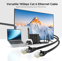 Cable de Red Ethernet Cat6 UTP RJ45 de Alta Calidad, Sin Enredos, Cubierta de PVC de Cobre Puro, Cables de Comunicación de Alta Capacidad PoE