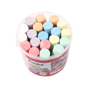 Foska 7 couleurs non toxique boîte géante de couleur sans poussière <span class=keywords><strong>craie</strong></span> de tableau Jumbo pour la peinture des tout-petits sur le tableau noir - Product Image 1