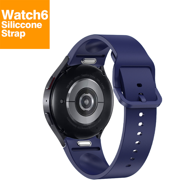 One Click Quick Fit Strap for Samsung Galaxy Watch 6 Classic 44mm 40mm 47mm 43mm Silicone Correa Bracelet Watch 6 Strap 20mm