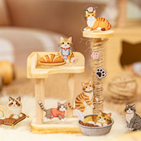 2 autocollants par paquet Série Yarn Cat Adventures Motifs réalistes de style broderie pour décorations créatives DIY et collages