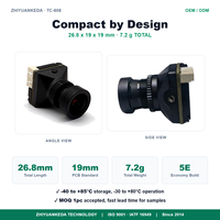 Caméra de drone FPV ZYKD TC-608 Micro 5MP analogique CVBS pour vue à la première personne, quadricoptère de course, UAV, grand angle aérien 5V 12V OEM ODM