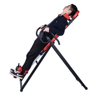 เครื่องยืดหลังแบบพับได้ ฮีรุน อินเวอร์ชั่น เทเบิล แฮนด์สแตนด์ ทำจากเหล็ก ผลิตในจีน พร้อมที่พักศีรษะปรับได้ และเข็มขัดนิรภัย - Product Image 1