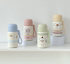 Borraccia Termica per Bambini con Tracolla, in Acciaio Inossidabile 316, Mini Tazza Portatile per Ragazze e Studenti - Product Image 2