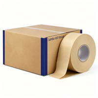 Vente en gros de papier toilette absorbant en rouleaux mini-jumbo, 3 plis, ultra doux, imprimé, en pâte de bambou recyclée