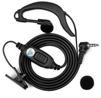 Earphone Radio Dua Arah Walkie-Talkie ANC Bentuk G dengan Saluran Udara, Mi Lite/1S/2/2S BeeBest Interkom Headset In-Ear