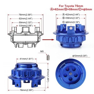 ฝาครอบดุมล้ออลูมิเนียมอัลลอย CNC สีแดง สำหรับโตโยต้า รุ่นปรับปรุง - Product Image 3