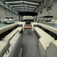 Bateau Ponton de Luxe Confortable et Durable pour la Pêche Sportive, les Excursions et les Rassemblements – Grande Capacité