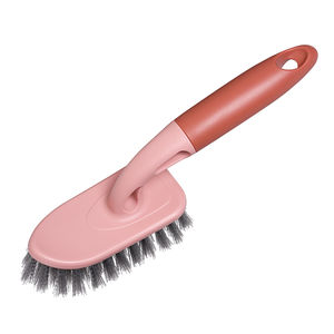 แปรงทำความสะอาดด้ามยาวแบบพกพาพร้อมขนแปรงไนลอนและด้ามจับพลาสติกสำหรับใช้ในครัวเรือน - Product Image 1