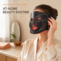 Masque facial LED EMS, 12 zones, microcourant, luminothérapie, masque de beauté pour le visage, 84 LED, 12 électrodes pour les soins de la peau