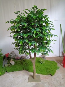 Arbre Artificiel Heureux en Pot, Plante Verte pour Décoration de Salon, Entrée, Bureau, Maison d'Hôtes, Table ou Sol - Product Image 5