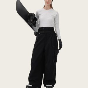 Pantalones de Esquí Holgados Unisex de Alta Calidad, Diseño Impermeable de Tres Capas, Cálidos y Cómodos, 100% Poliéster, Personalizados por el Fabricante - Product Image 3