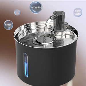 Fontanella d'Acqua per Animali Domestici in Acciaio Inox di Alta Qualità, 3L, Colore Nero, Distributore Automatico per Esterni per Gatti, Cani e Piccoli Animali - Product Image 5