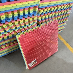 Giá rẻ lồng vào nhau Thảm bọt Đen lồng vào nhau <span class=keywords><strong>Mat</strong></span> kim cương mô hình EVA phòng tập thể dục sàn <span class=keywords><strong>mat</strong></span> 60cm x 60cm - Product Image 2