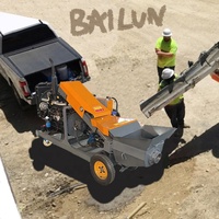 Pequeno misturador de concreto diesel com máquina de montagem para mini caminhão bomba