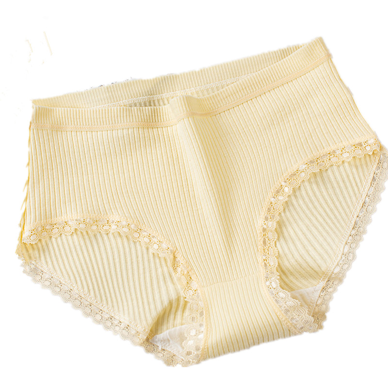 Оптовая продажа от производителя, Новое Кружевное хлопковое нижнее белье для девочек, цветные хлопковые сексуальные дышащие трусики простого стиля для женщин