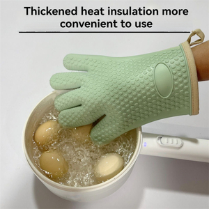 Chuyên nghiệp Chấm Silicone lò găng tay không thấm nước và chịu nhiệt găng tay nấu ăn - Product Image 2