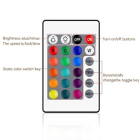 Bande lumineuse LED SMD 5050 étanche 12V avec contrôle IR pour décoration intérieure, 5m 10m