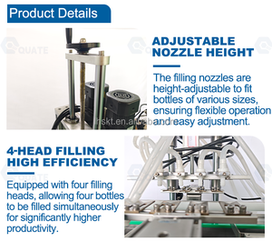 Machine de remplissage de liquides de table, machine de remplissage, machine de mise en bouteille de liquides, remplissage d'huile de noisette, d'huile de <span class=keywords><strong>romarin</strong></span>, épaisseur légère - Product Image 5