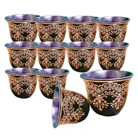 Relatiegeschenk Midden-oosten Saudi Arabië Espresso Cup Maanlicht Cup Bronzing 12 Stuks Set Keramische Mok Koffie