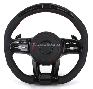 Accessoires intérieurs de <span class=keywords><strong>voiture</strong></span>, <span class=keywords><strong>volant</strong></span> en fibre de carbone pour <span class=keywords><strong>Mercedes</strong></span>-Benz Classe CLA C117/X156/C218/W213/X253 C253/W166/W222 - Product Image 4