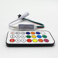 ESann Télécommande RF sans fil 21 touches Mini contrôleur de couleur de rêve pour bande lumineuse LED pixel de couleur de rêve