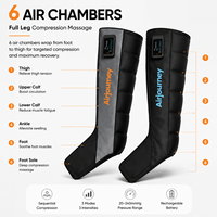 Bottes de massage à compression d'air sans fil rechargeables par USB pour la pressothérapie, la thérapie par massage, la récupération sportive rapide, avec contrôle de la minuterie