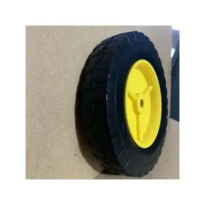 Factory wholesale high quality 8x1.75 trash can polyurethane plastic wheels solid PU foam tires