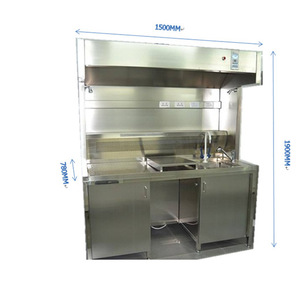 Caja de guantes de laboratorio de acero inoxidable con sistema de gas inerte para manipulación de muestras y experimentación, grado 304 - Product Image 2