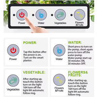 Jardin hydroponique intelligent d'intérieur avec réservoir d'eau de 5 L et lumière de croissance LED pour faire pousser des légumes et des herbes à la maison