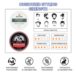OEM ODM Personnalisé Argile capillaire mate aux herbes, Crème coiffante à tenue moyenne, Cire capillaire professionnelle pour hommes, <span class=keywords><strong>Spray</strong></span> capillaire texturant au sel de mer - Product Image 2